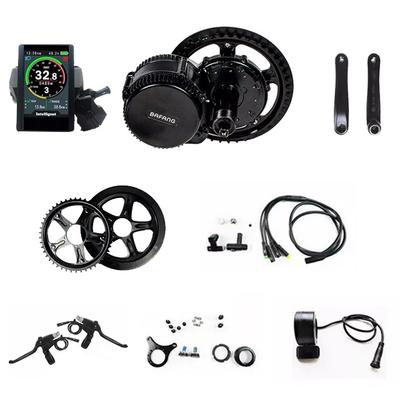 Two Series BBS02B 36V 500W Bafang Mid Motor Kit With BB: 120MM/46T/C965 display/brake sensor and motor come with speed sensor connector